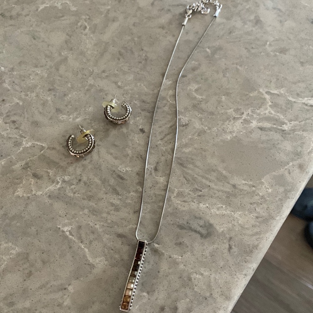 Brighton necklace and earrings